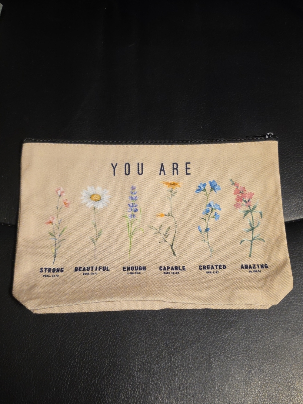 You Are Floral Canvas Cosmetic Pouch - Various 5 Piece Bundle - Picture 4 of 6